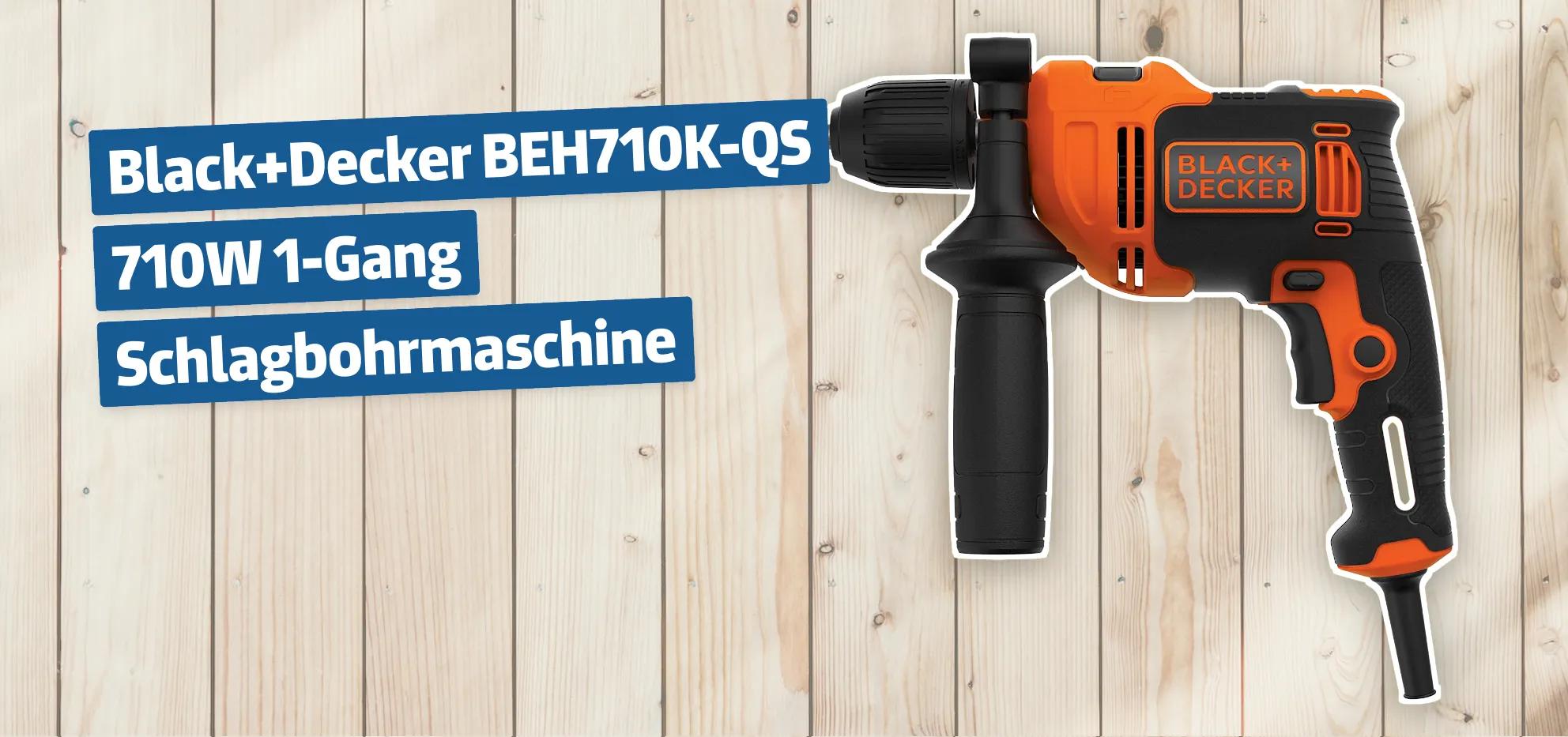 Black+Decker BEH710K-QS 710W 1-Gang Schlagbohrmaschine