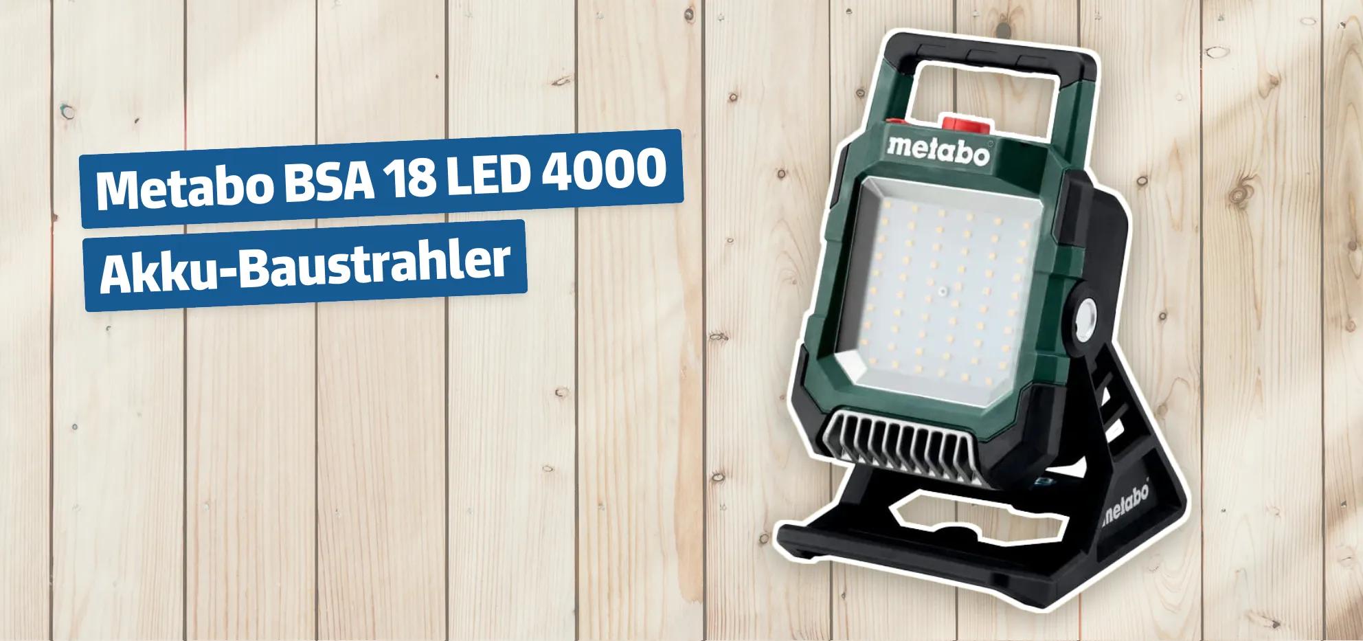 Metabo BSA 18 LED 4000 Akku-Baustrahler