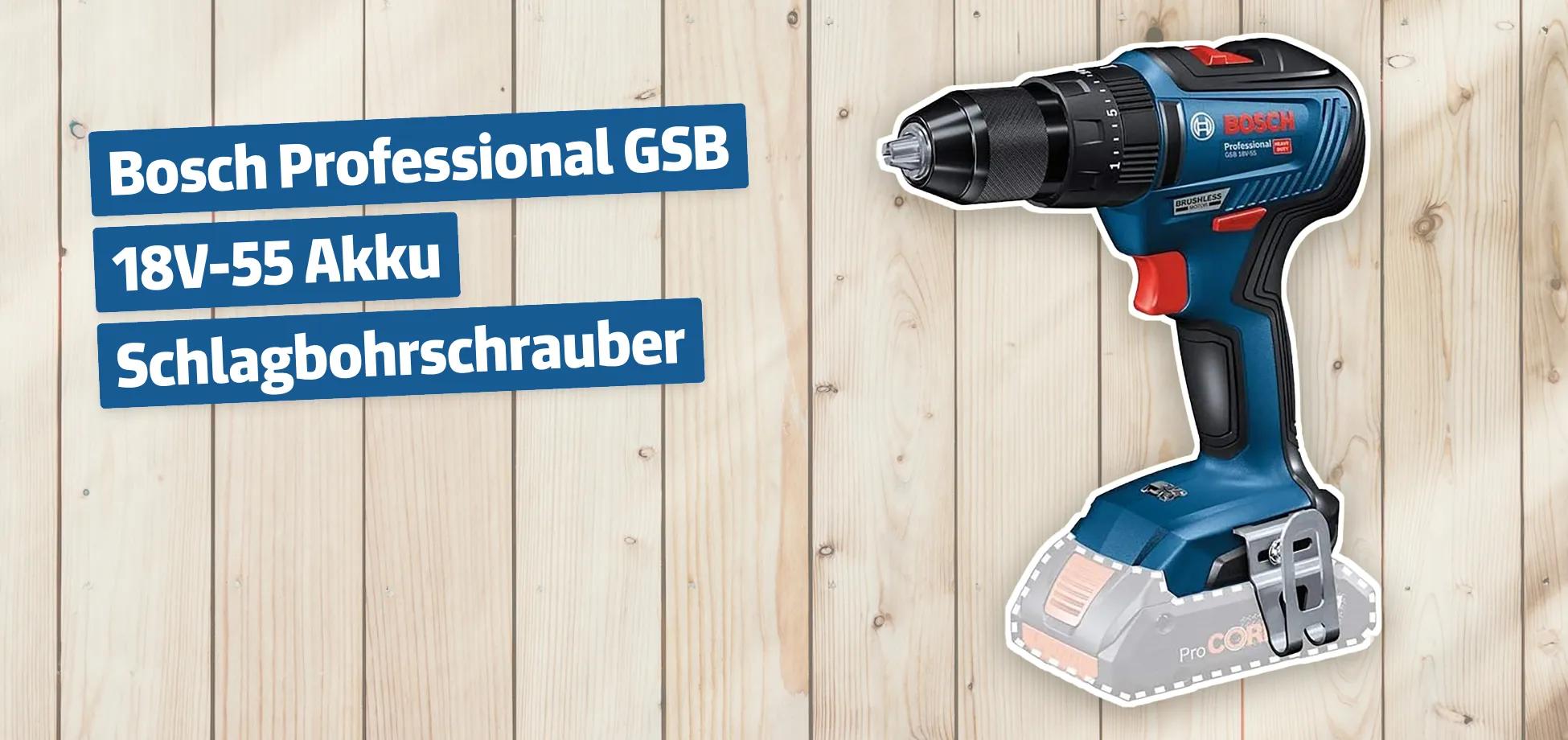 Bosch Professional GSB 18V-55 Akku Schlagbohrschrauber