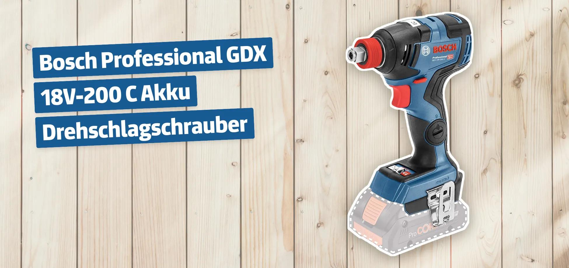 Bosch Professional GDX 18V-200 C Akku Drehschlagschrauber