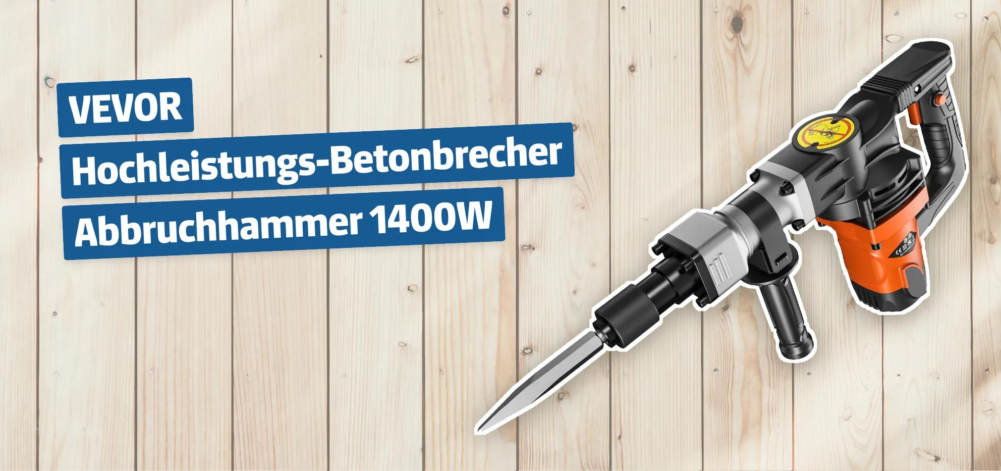 VEVOR Hochleistungs-Betonbrecher Abbruchhammer 1400W