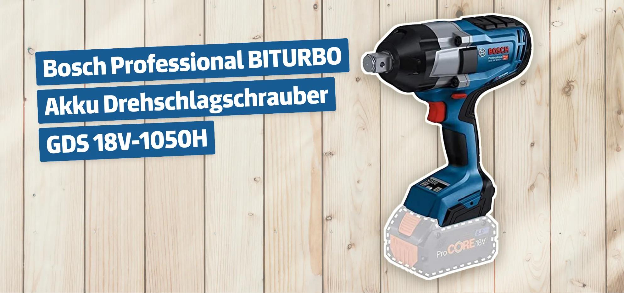 Bosch Professional BITURBO Akku Drehschlagschrauber GDS 18V-1050H