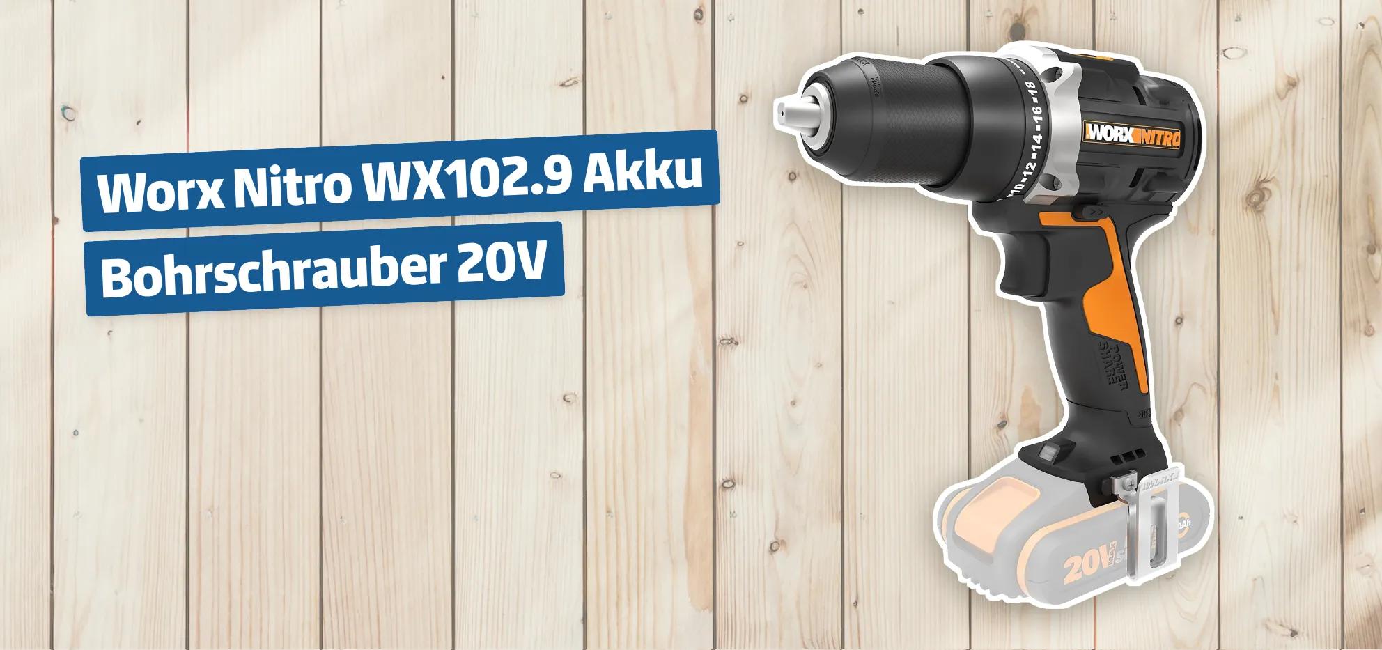 Worx Nitro WX102.9 Akku Bohrschrauber 20V