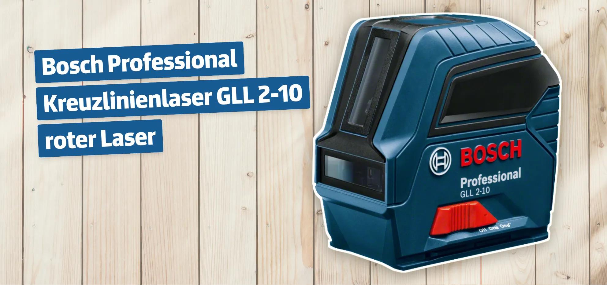 Bosch Professional Kreuzlinienlaser GLL 2-10 roter Laser