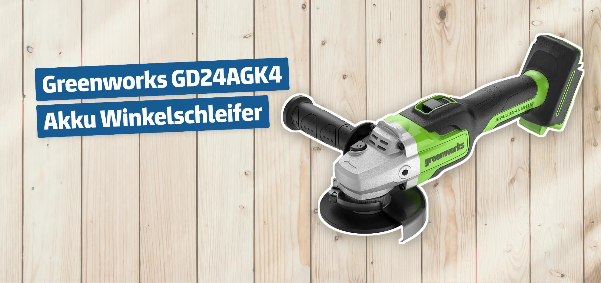 Greenworks GD24AGK4 Akku Winkelschleifer