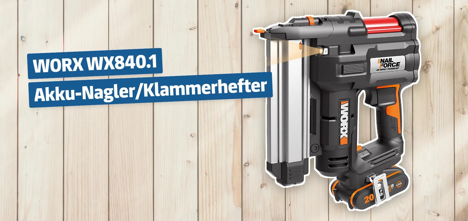 WORX WX840.1 Akku-Nagler/Klammerhefter
