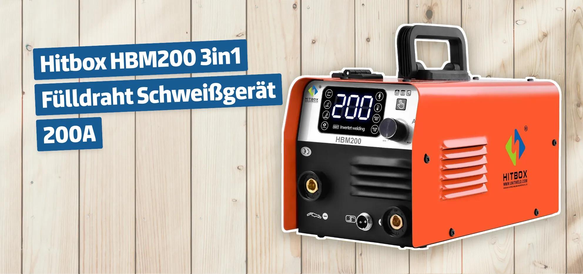 Hitbox HBM200 3in1 Fülldraht Schweißgerät 200A
