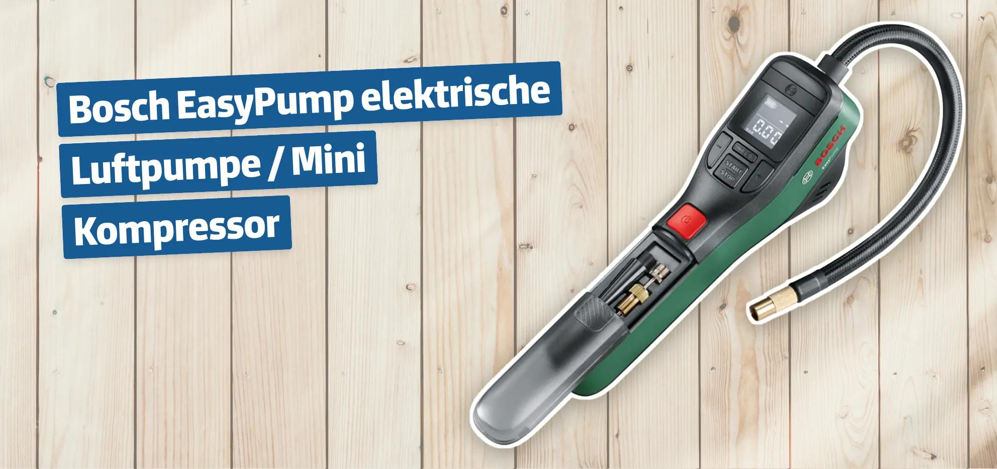 Bosch EasyPump elektrische Luftpumpe / Mini Kompressor