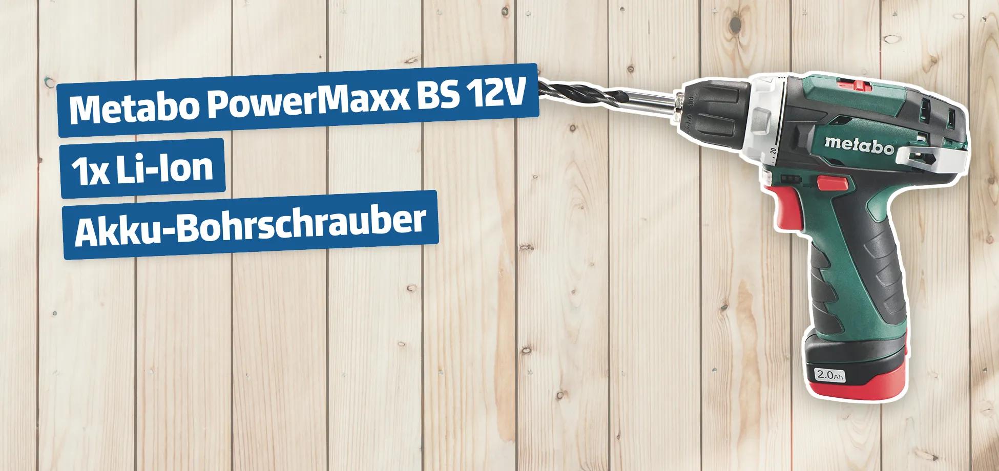 Metabo PowerMaxx BS 12V 1x Li-Ion Akku-Bohrschrauber
