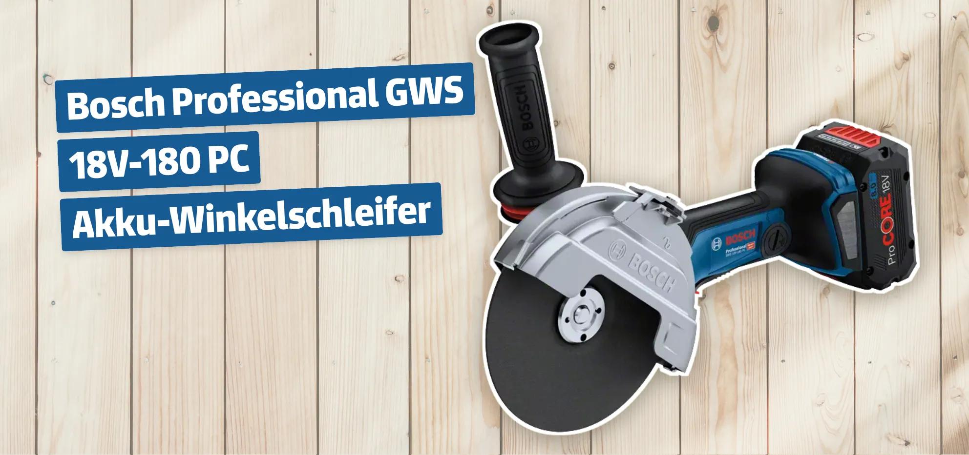 Bosch Professional GWS 18V-180 PC Akku-Winkelschleifer