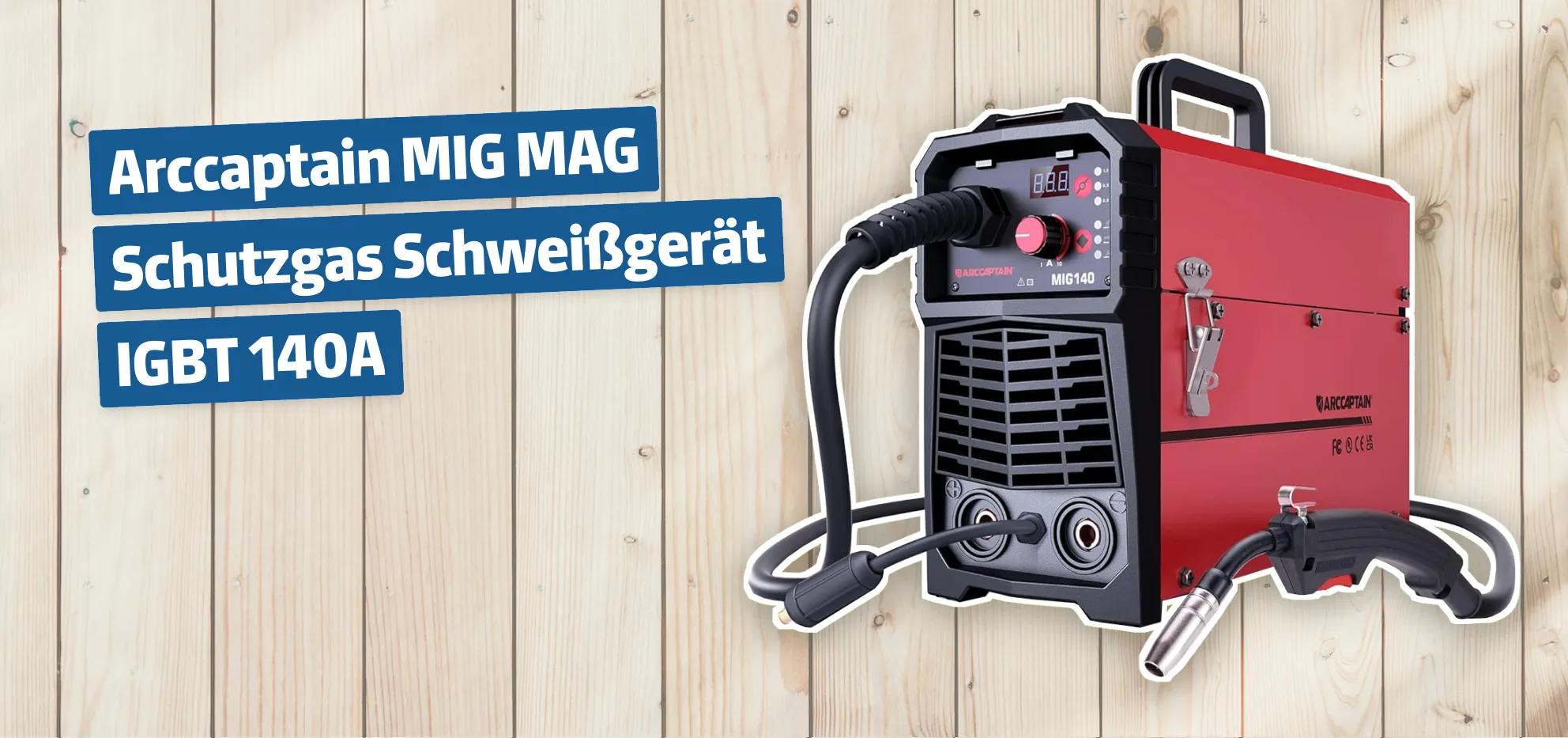 Arccaptain MIG MAG Schutzgas Schweißgerät IGBT 140A