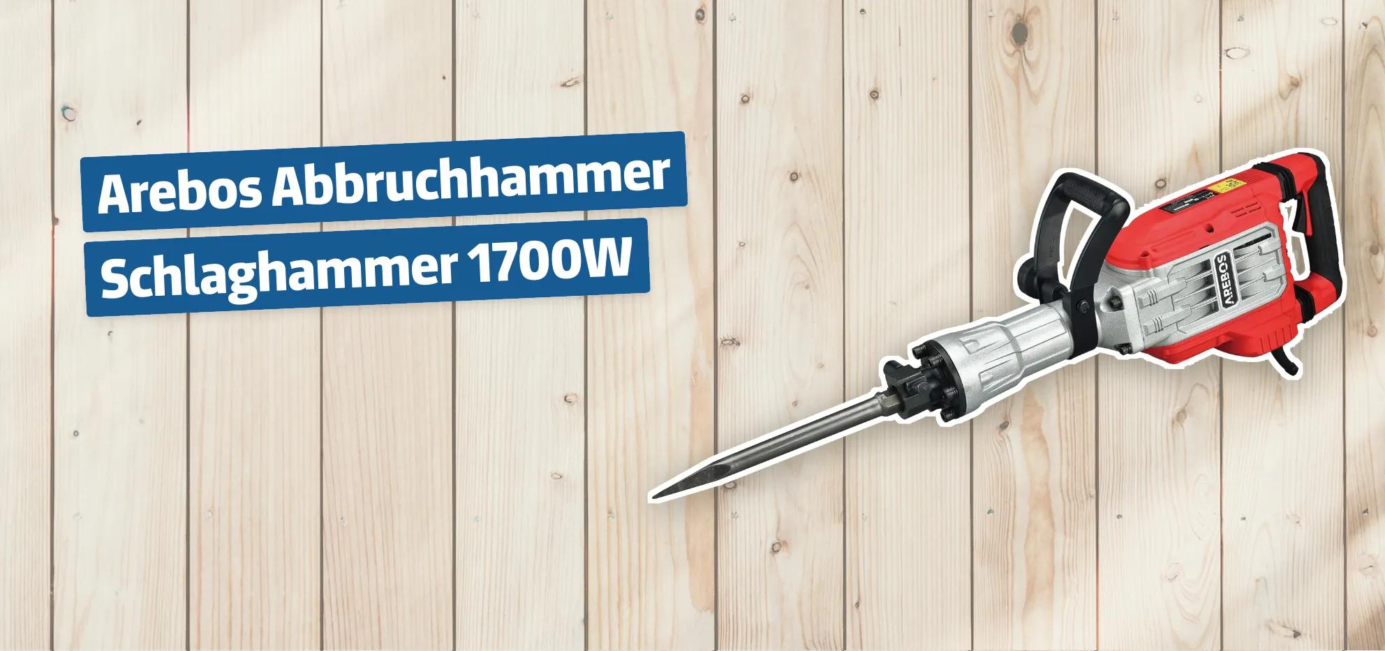 Arebos Abbruchhammer Schlaghammer 1700W